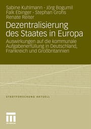 Cover von Dezentralisierung des Staates in Europa
