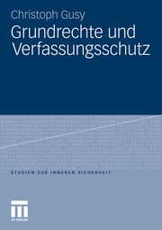 Cover von Grundrechte und Verfassungsschutz