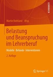 Cover von Belastung und Beanspruchung im Lehrerberuf