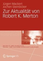 Cover von Zur Aktualität von Robert K. Merton
