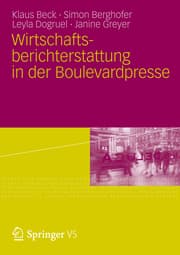 Cover von Wirtschaftsberichterstattung in der Boulevardpresse