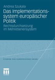 Cover von Das Implementationssystem europäischer Politik