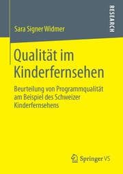 Cover von Qualität im Kinderfernsehen
