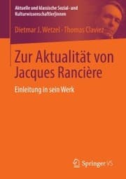 Cover von Zur Aktualität von Jacques Rancière