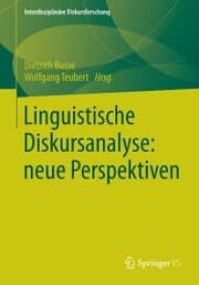 Cover von Linguistische Diskursanalyse: neue Perspektiven