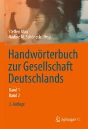 Cover von Handwörterbuch zur Gesellschaft Deutschlands