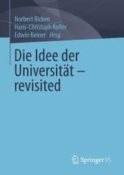 Cover von Die Idee der Universität - revisited