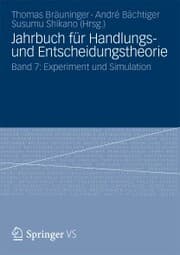 Cover von Jahrbuch für Handlungs- und Entscheidungstheorie