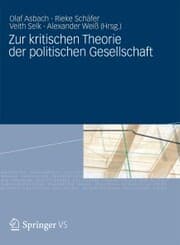 Cover von Zur kritischen Theorie der politischen Gesellschaft