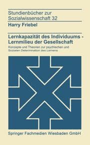 Cover von Lernkapazität des Individuums Lernmilies der Gesellschaft
