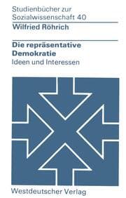 Cover von Die repräsentative Demokratie