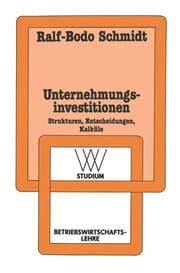 Cover von Unternehmungsinvestitionen