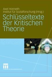 Cover von Schlüsseltexte der Kritischen Theorie