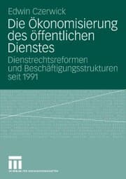 Cover von Die Ökonomisierung des öffentlichen Dienstes