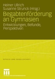 Cover von Begabtenförderung an Gymnasien