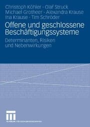 Cover von Offene und geschlossene Beschäftigungssysteme