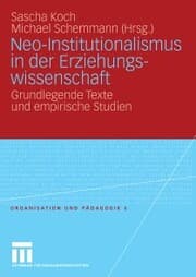 Cover von Neo-Institutionalismus in der Erziehungswissenschaft