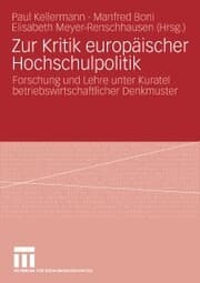 Cover von Zur Kritik europäischer Hochschulpolitik