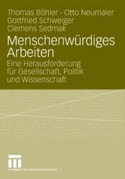 Cover von Menschenwürdiges Arbeiten