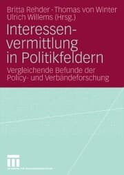 Cover von Interessenvermittlung in Politikfeldern
