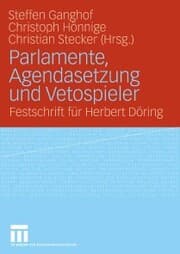 Cover von Parlamente, Agendasetzung und Vetospieler