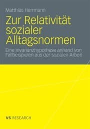 Cover von Zur Relativität sozialer Alltagsnormen