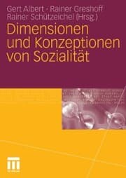 Cover von Dimensionen und Konzeptionen von Sozialität