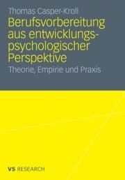 Cover von Berufsvorbereitung aus entwicklungspsychologischer Perspektive