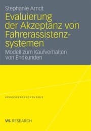 Cover von Evaluierung der Akzeptanz von Fahrerassistenzsystemen