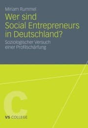 Cover von Wer sind Social Entrepreneurs in Deutschland?