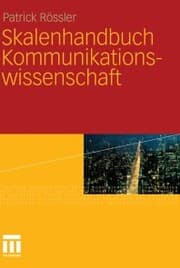 Cover von Skalenhandbuch Kommunikationswissenschaft