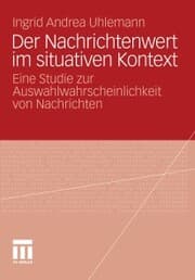 Cover von Der Nachrichtenwert im situativen Kontext