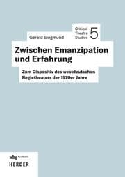 Cover von Zwischen Emanzipation und Erfahrung