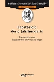 Cover von Papstbriefe des 9. Jahrhunderts