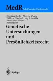 Cover von Genetische Untersuchungen und Persönlichkeitsrecht