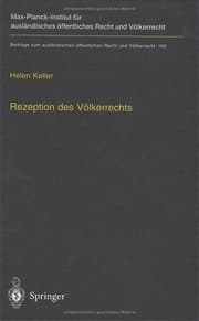 Cover von Rezeption des Völkerrechts