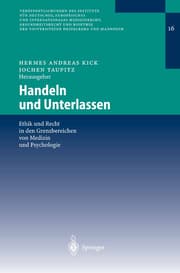 Cover von Handeln und Unterlassen