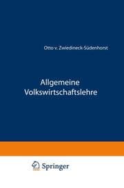 Cover von Allgemeine Volkswirtschaftslehre