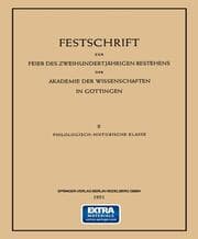 Cover von Festschrift zur Feier des Zweihundertjährigen Bestehens der Akademie der Wissenschaften in Göttingen