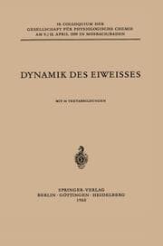 Cover von Dynamik des Eiweisses