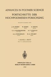 Cover von Fortschritte der Hochpolymeren Forschung