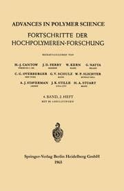 Cover von Advances in Polymer Science / Fortschritte der Hochpolymeren-Forschung