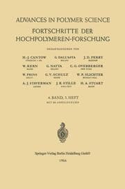 Cover von Fortschritte der Hochpolymeren-Forschung