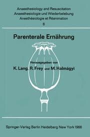 Cover von Parenterale Ernährung