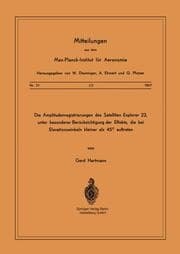 Cover von Die Amplitudenregistrierungen des Satelliten Explorer 22, unter besonderer Berücksichtigung der Effekte, die bei Elevationswinkeln kleiner als 45 Grad auftreten