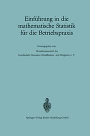 Cover von Einführung in die mathematische Statistik für die Betriebspraxis