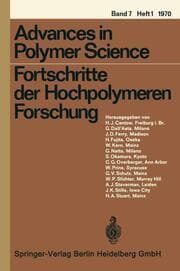 Cover von Fortschritte der Hochpolymeren Forschung