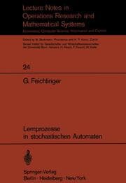 Cover von Lernprozesse in stochastischen Automaten