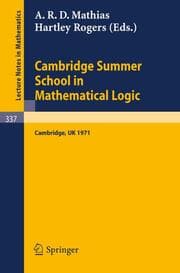 Cover von Cambridge Summer School in Mathematical Logic