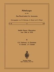 Cover von Satellite Beacons Observations from 1964 to 1970